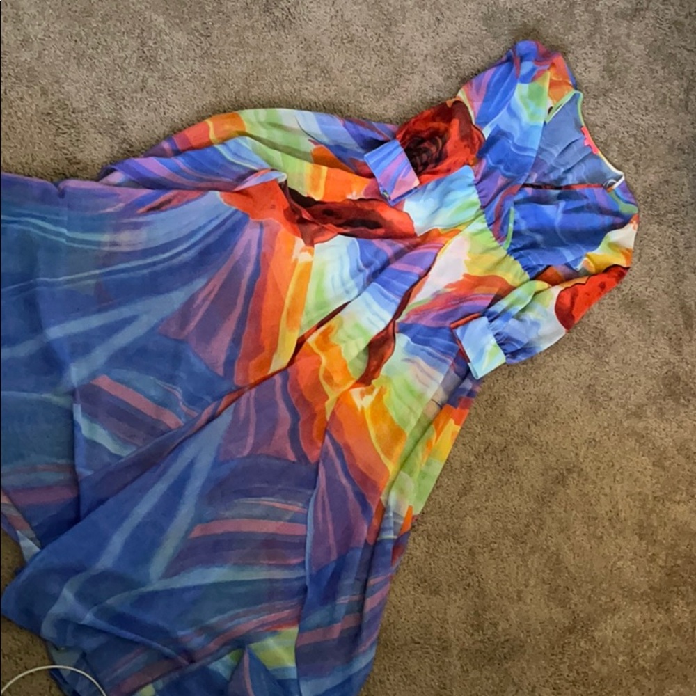BRAND NEW- Flowly Long Colorful Summer Dress